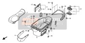 81292MCT000, Kissen, Batterieabdeckung, Honda, 3